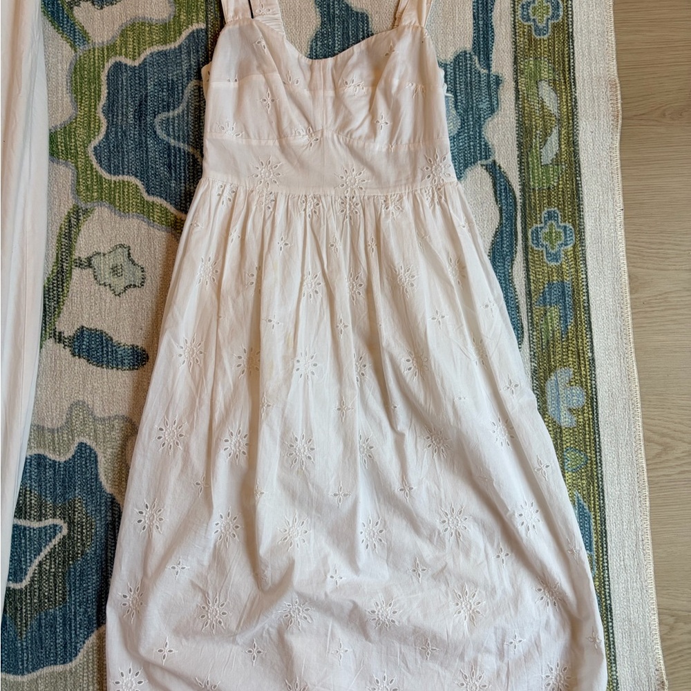 J. Crew White Eyelet Sundress